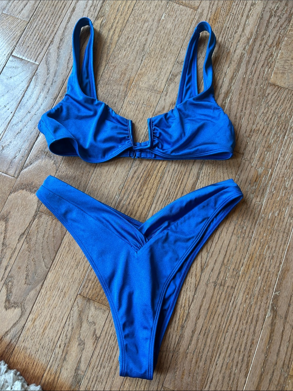 PacSun Royal Blue V-Waist Two-Piece Bikini